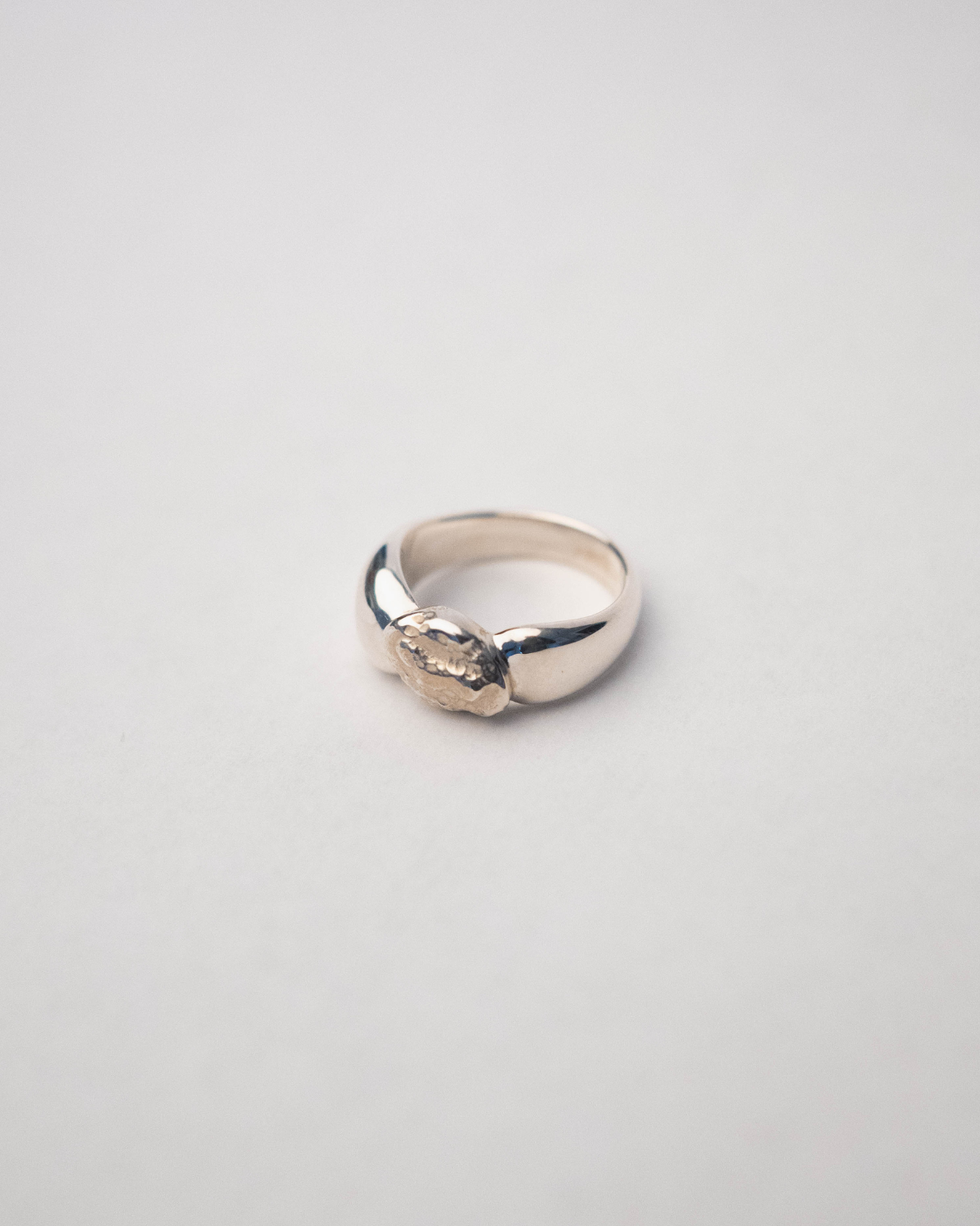 Raw Big Ring - Sterling Sølv