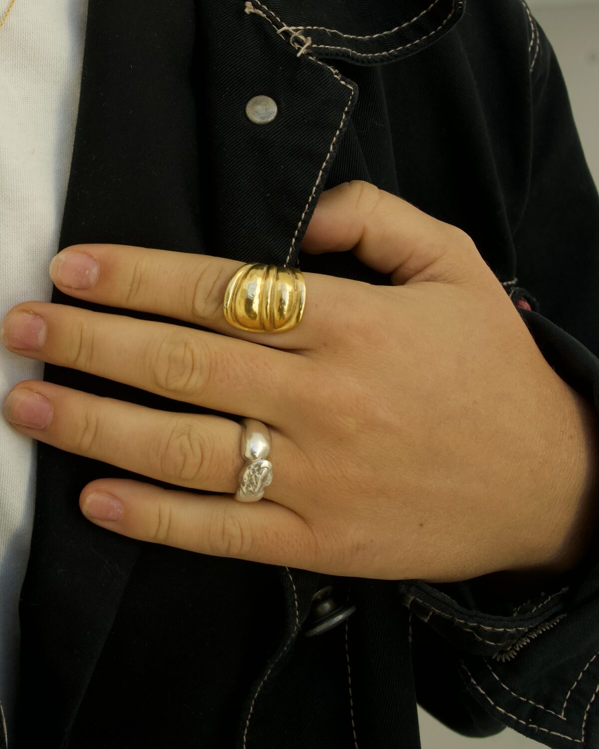 Shield Ring - Guldbelagt