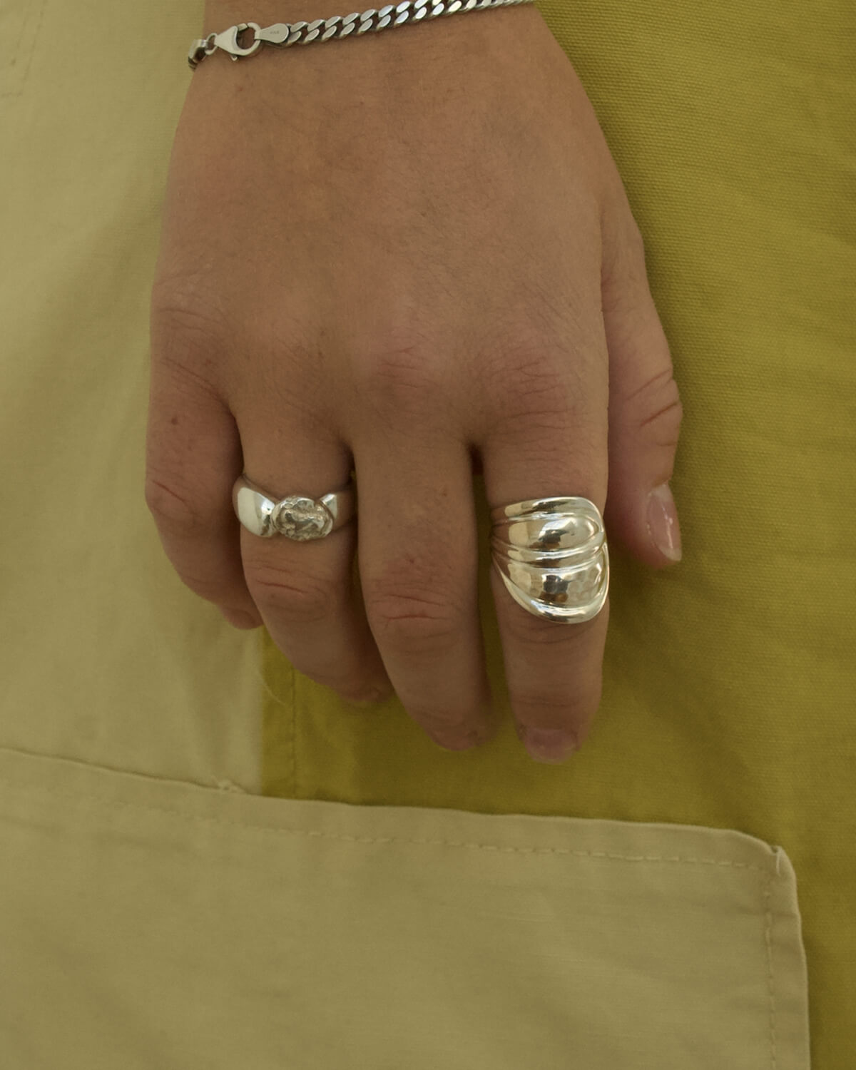 Shield Ring - Sterling Sølv