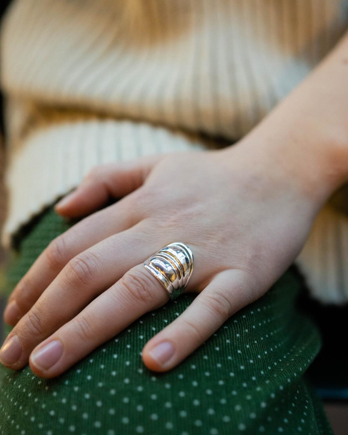 Shield Ring - Sterling Sølv
