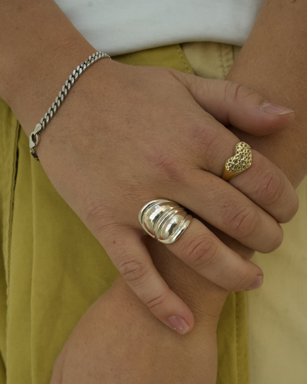 Shield Ring - Sterling Sølv