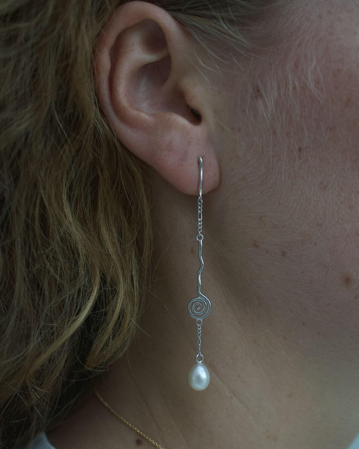 Waves Ørering - Sterling Sølv