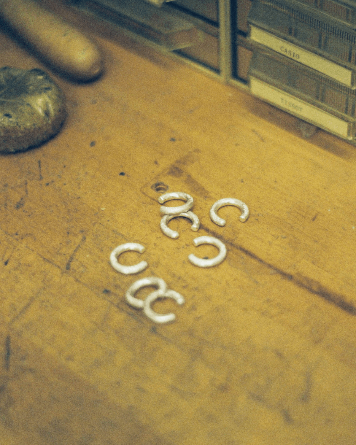 Raw Small Hoops - Sterling Sølv